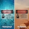 Signmission Contains Asbestos Fibers Danger Sign, Plastic, 10in W x 7in L, 2PK OS-2PACK-DS-P-710-L-1102 - alternate 6